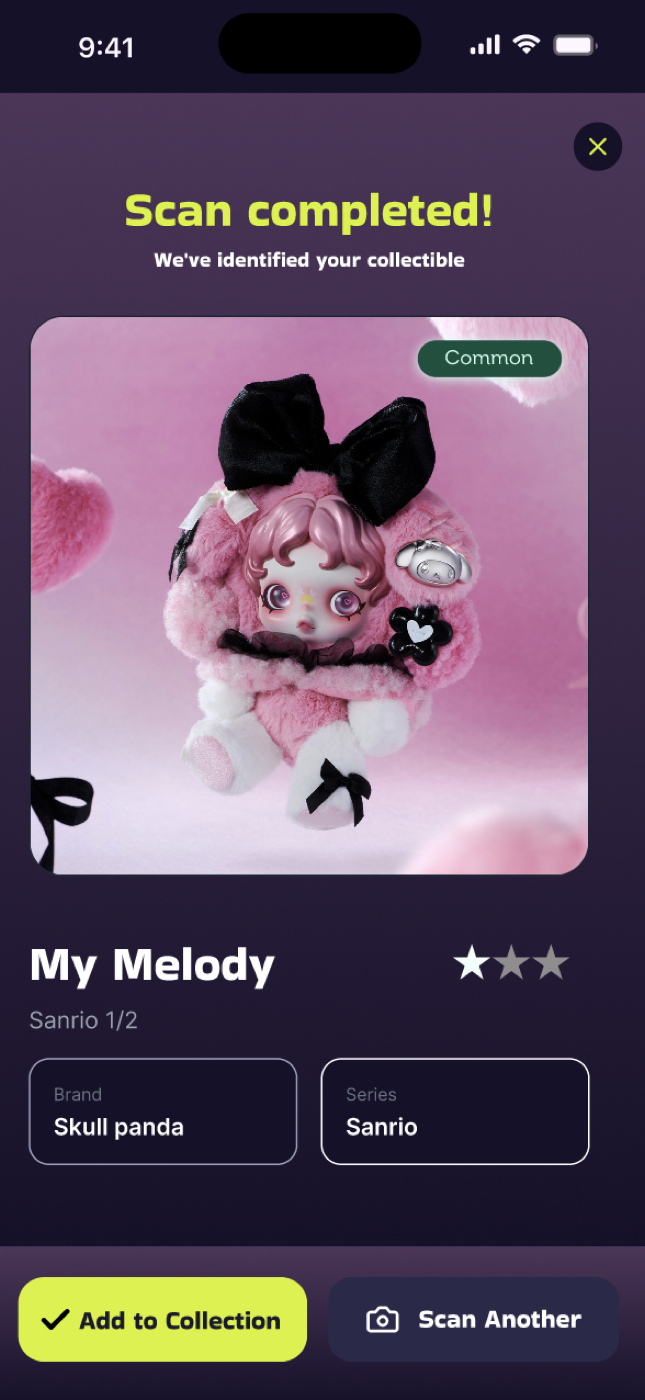 Add flow step 3 — confirm and celebrate