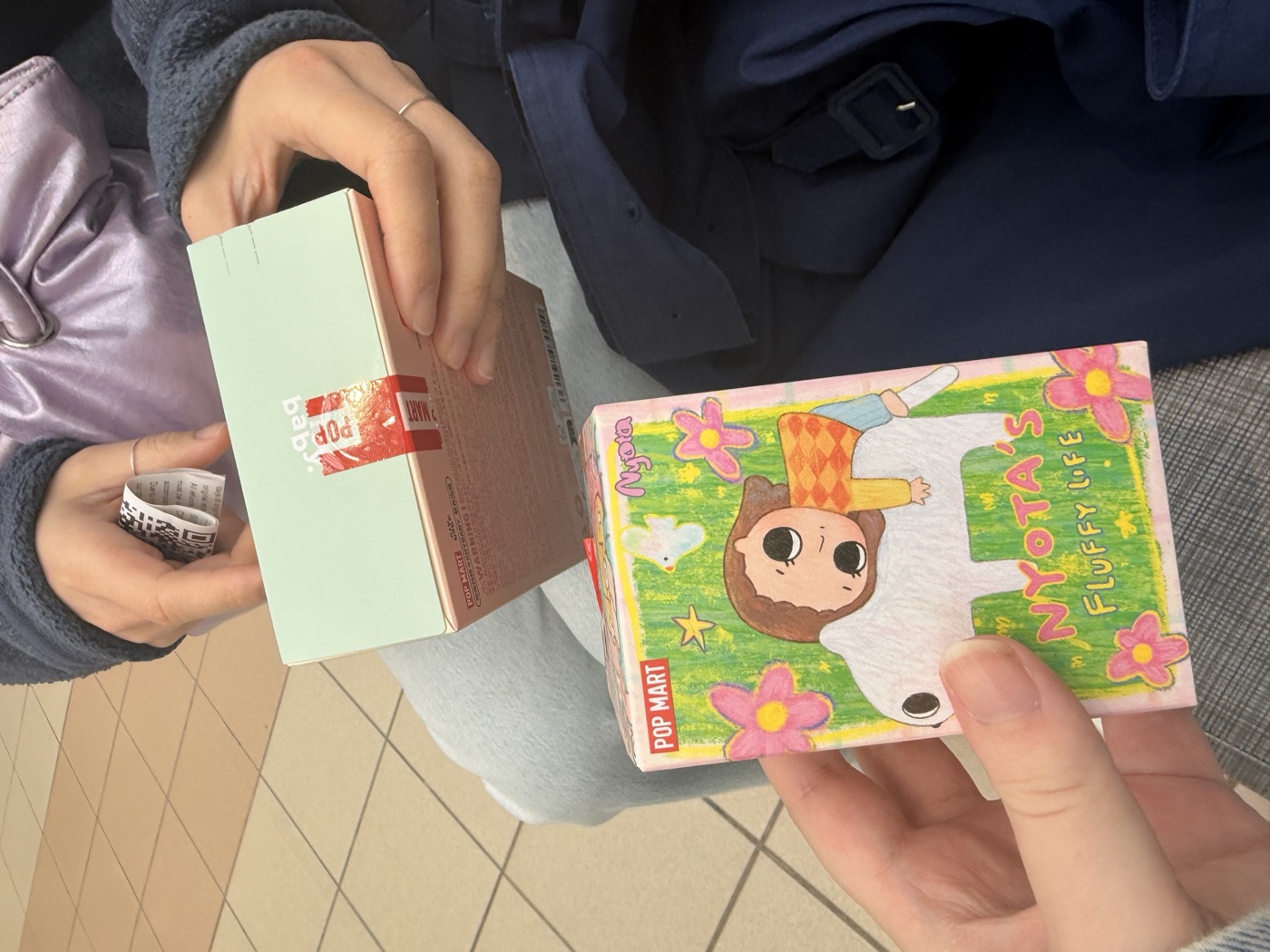 Field trip to blind box store — browsing the displays