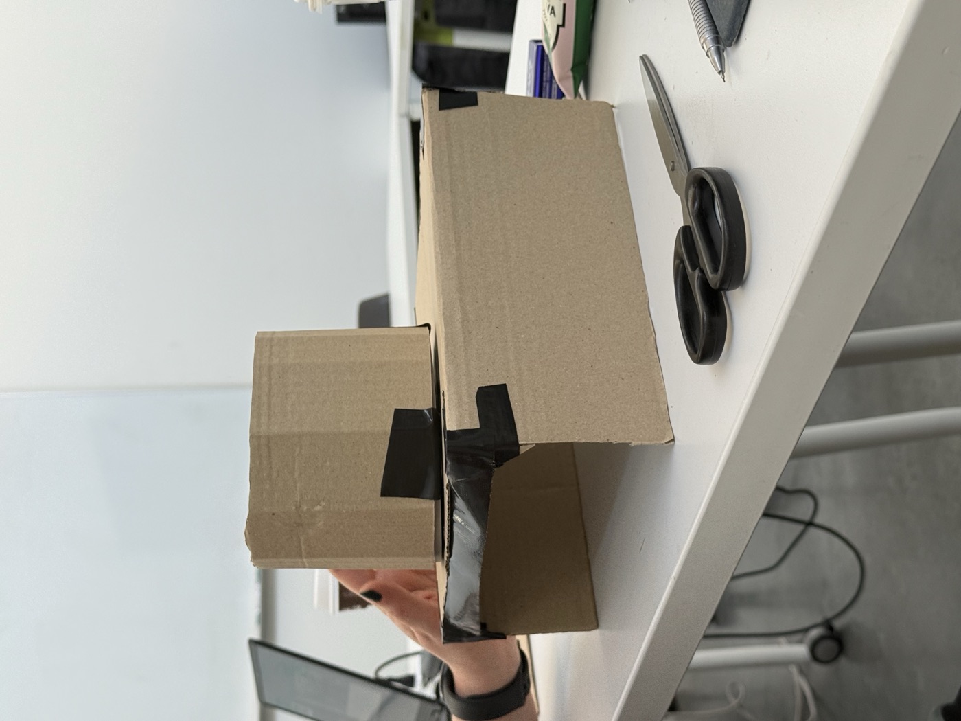 First cardboard prototype of CuePo