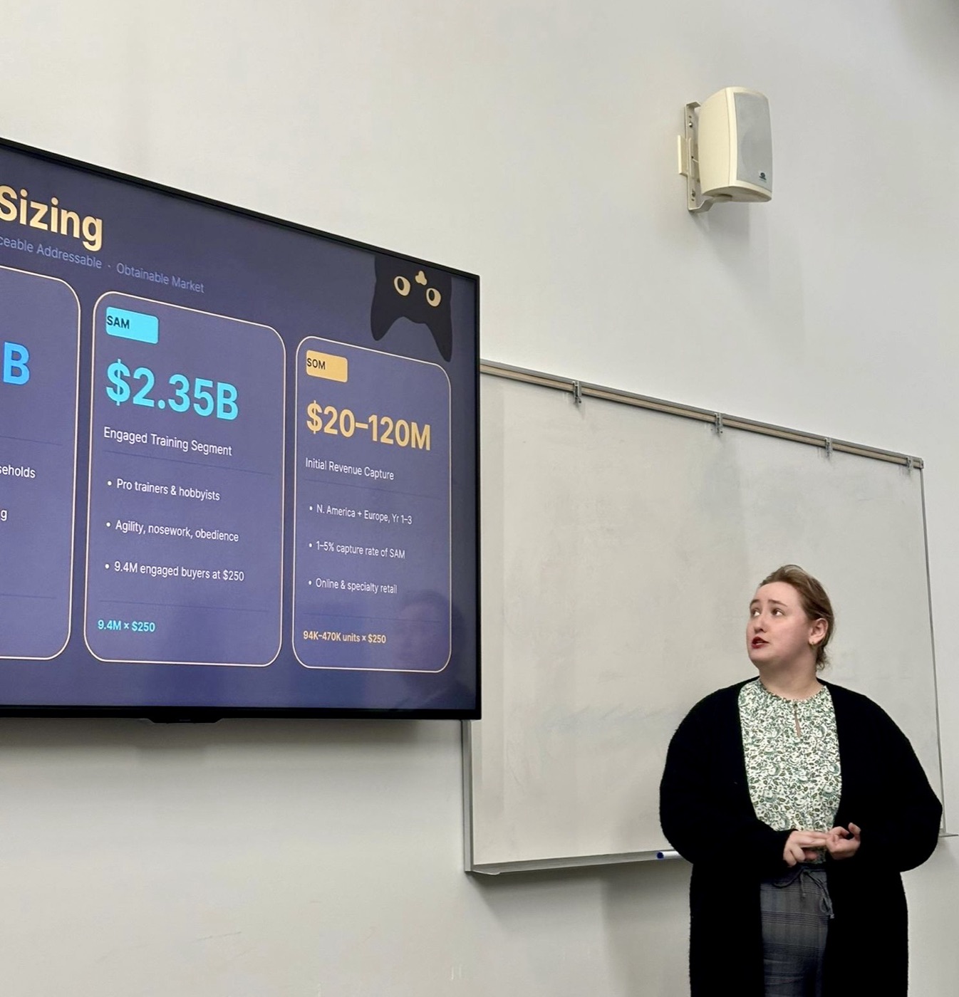 Ashley presenting the CuePo project