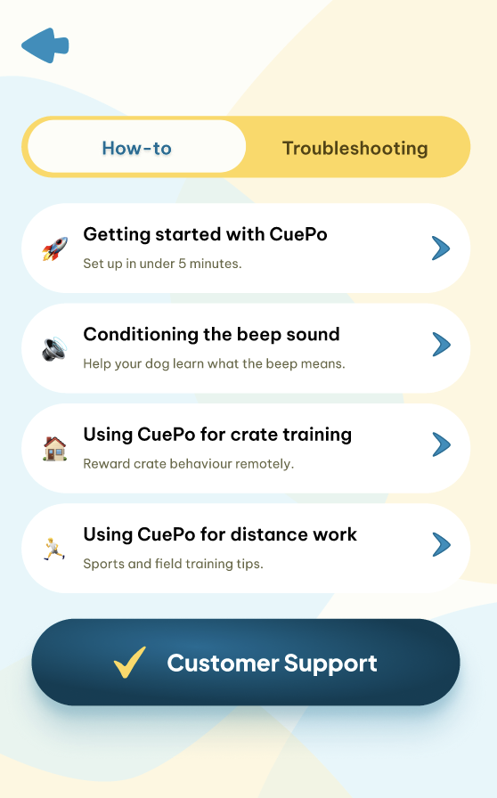 CuePo app screen 15