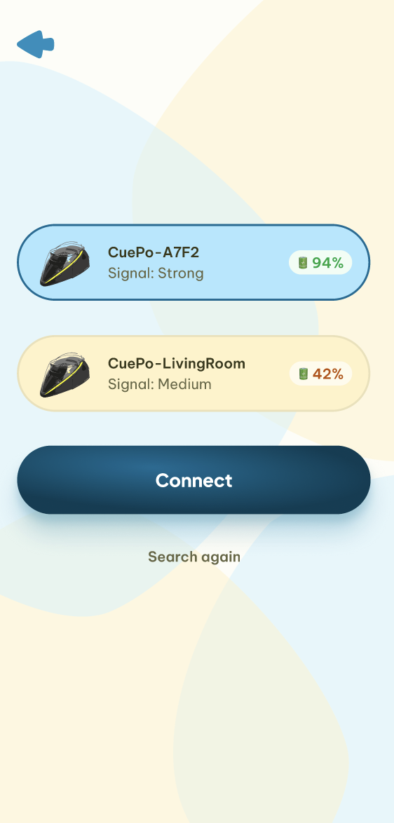 CuePo app screen 7