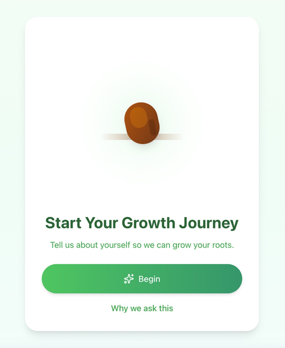 Sprout onboarding — Start Your Growth Journey